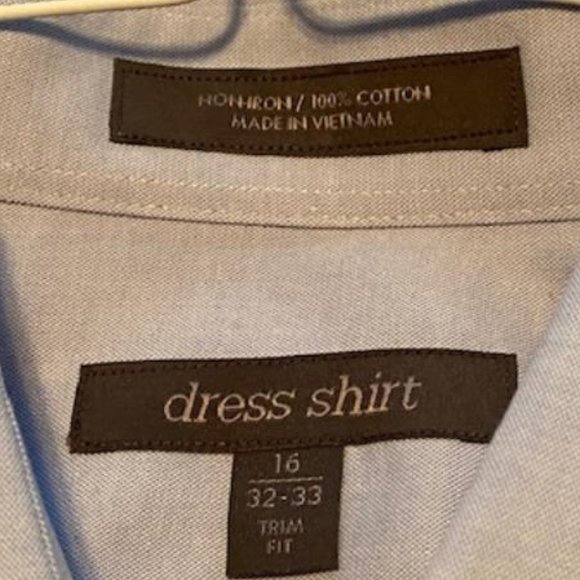 3 Nordstrom trim Fit 100% Cotton Dress Shirts - Picture 4 of 6